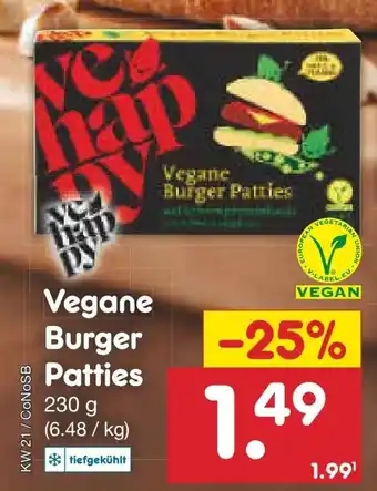 Netto Marken-Discount vehappy Vegane Burger Patties 230g Angebot