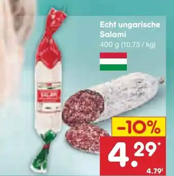 Netto Marken-Discount Pick Echt ungarische Salami 400g Angebot