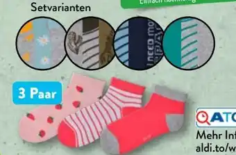 Aldi Nord Kinder söckchen 3 paar Angebot