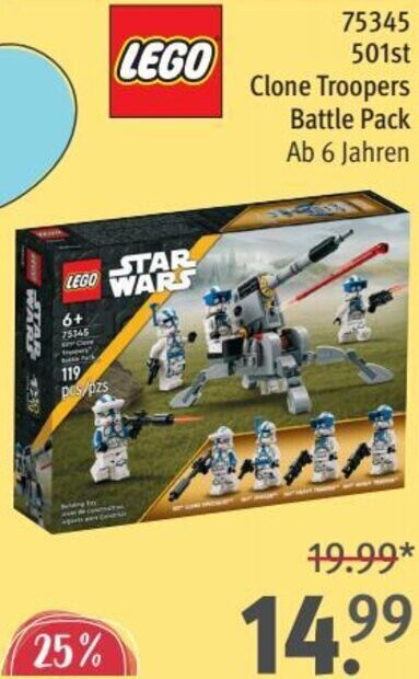 Rossmann LEGO 75345 501st Clone Troopers Battle Pack Angebot
