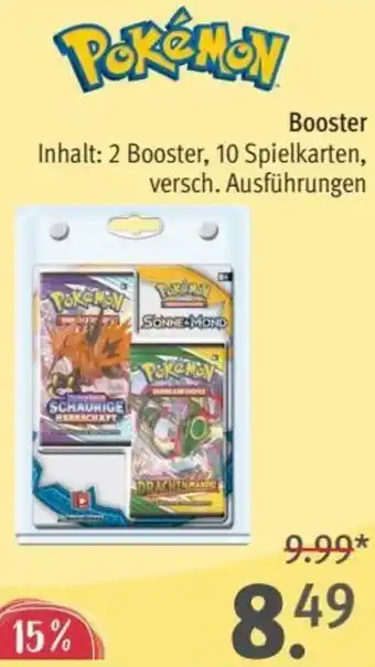 Rossmann Pokémon Booster Angebot