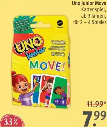 Rossmann Uno Junior Move Kartenspiel Angebot