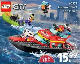 Rossmann LEGO CITY 60373 Feuerwehrboot Angebot