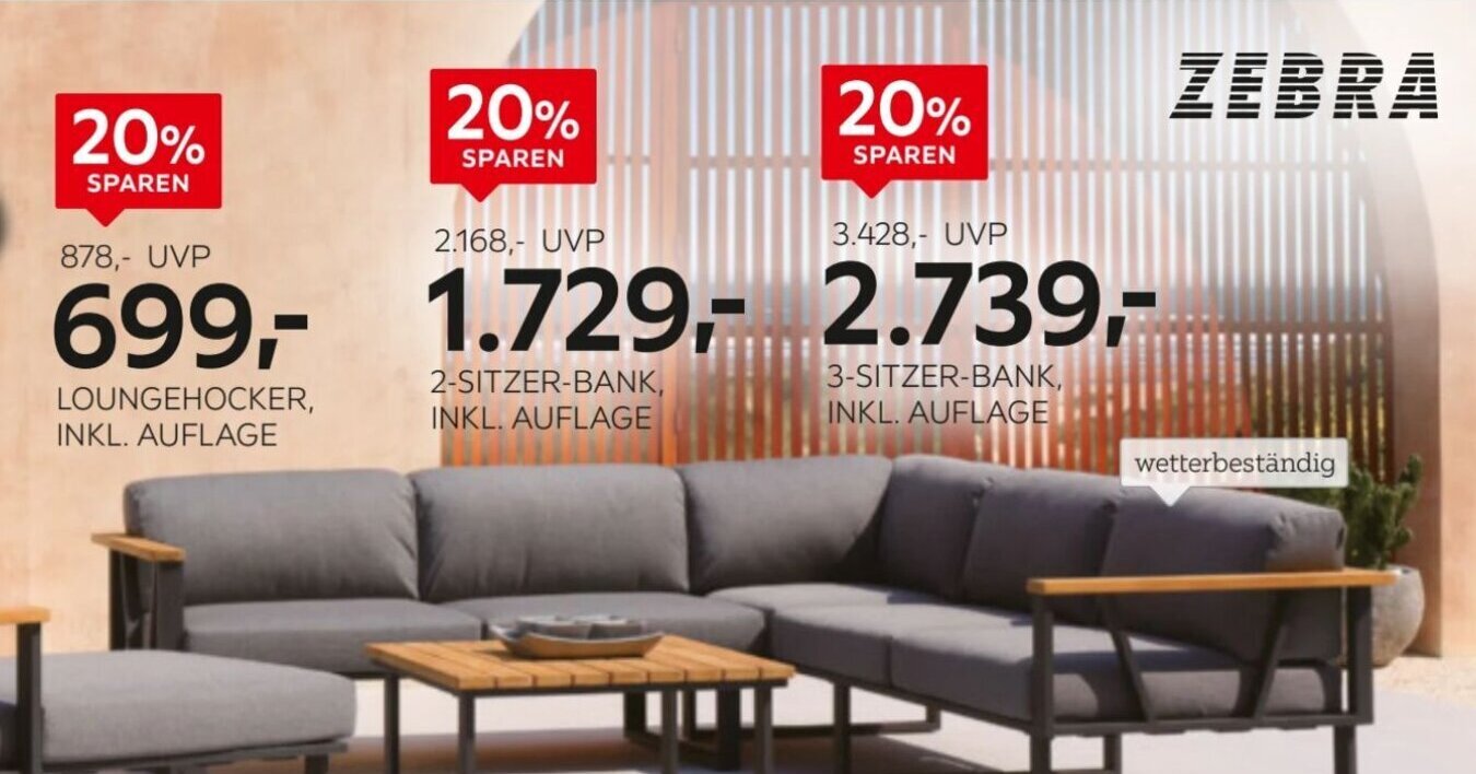 XXXLutz LOUNGEHOCKER, INKL. AUFLAGE Angebot