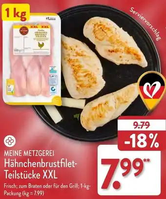 Aldi Nord MEINE METZGEREI Hähnchenbrustfilet-Teilstücke XXL 1 kg Angebot