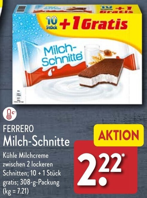 Aldi Nord FERRERO Milch-Schnitte Angebot