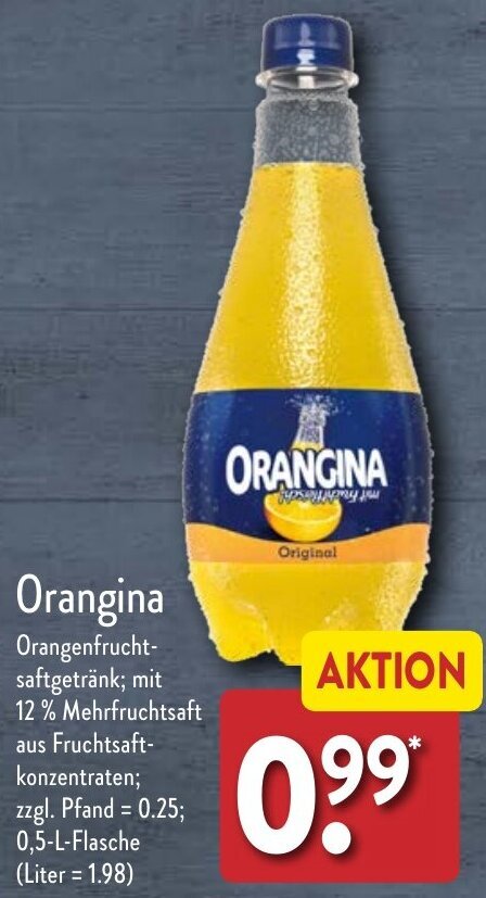 Aldi Nord Orangina 0,5 L Flasche Angebot