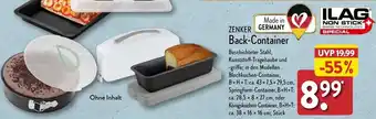 Aldi Nord Zenker Back Container Angebot