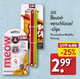 Aldi Nord JOIE Beutel-verschlüsse/ -clips Angebot