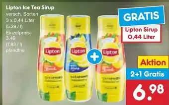 Netto Marken-Discount Lipton Ice Tea Sirup 3*440ml Angebot