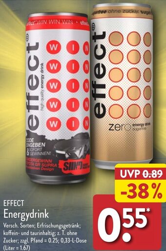 Aldi Nord EFFECT Energydrink 0,33 L Dose Angebot