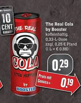 Scheck-in-Center The Real Cola by Booster Angebot