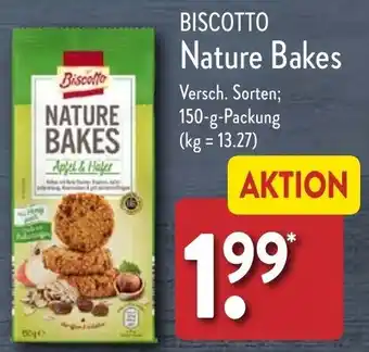 Aldi Nord BISCOTTO Nature Bakes 150-g-Packung Angebot