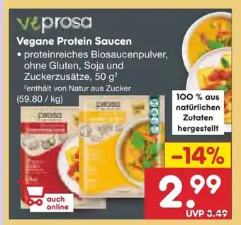 Netto Marken-Discount veprosa Vegane Protein Saucen Angebot