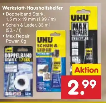 Netto Marken-Discount UHU Werkstatt-Haushaltshelfer Angebot