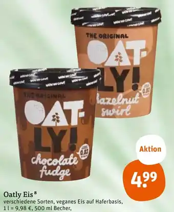 tegut Oatly Eis 500 ml Becher Angebot