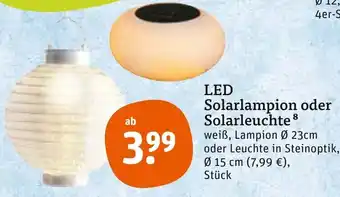 tegut LED Solarlampion oder Solarleuchte Angebot