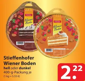 Famila Nord Ost Stieffenhofer Wiener Boden hell oder dunkel 400-g-Packung Angebot