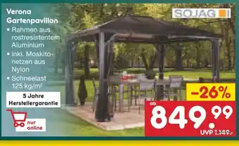 Netto Marken-Discount SOJAG Verona Gartenpavillon Angebot