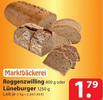 Famila Nord Ost Roggenzwilling 800 g oder Lüneburger 1250 g Angebot