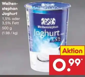 Netto Marken-Discount Weihenstephan Joghurt 500g Angebot