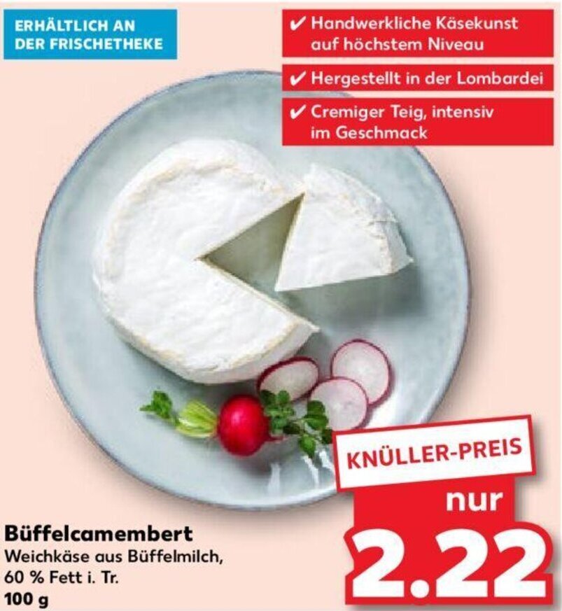 Kaufland Büffelcamembert 100 g Angebot