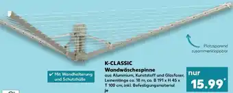 Kaufland K-CLASSIC Wandwäschespinne Angebot