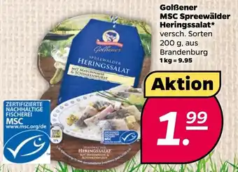 NETTO GolBener MSC Spreewälder Heringssalat* 200 g Angebot