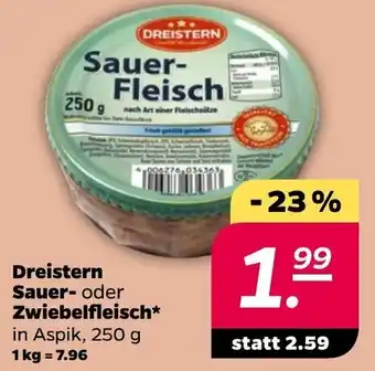 NETTO Dreistern Sauer- oder Zwiebelfleisch* 250 g Angebot