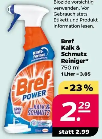 NETTO Bref Kalk & Schmutz Reiniger* 750 ml Angebot