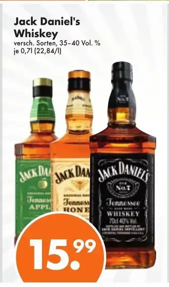 Trink und Spare Jack Daniel's Whiskey 0,7L Angebot