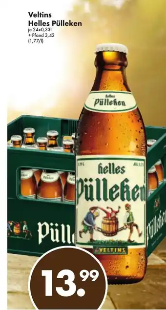 Trink und Spare Veltins Helles Pülleken 24x0,33L Angebot