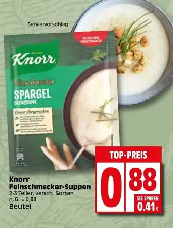 Elli Markt Knorr Feinschmecker-Suppen Angebot