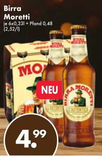 Trink und Spare Birra Moretti 6x0,33L Angebot