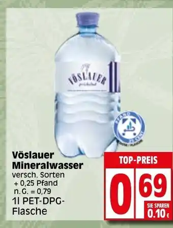 Elli Markt Vöslauer Mineralwasser 1L Angebot