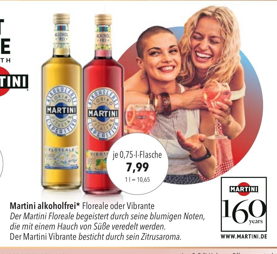 Martini alkoholfrei* Floreale oder Vibrante 750ml Angebot bei CITTI Markt