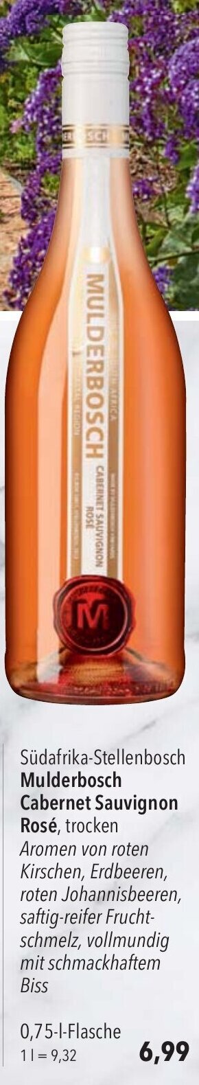 CITTI Markt Mulderbosch Cabernet Sauvignon Rosé, trocken 750ml Angebot