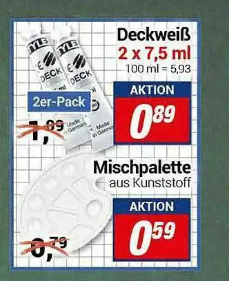 CENTERSHOP Deckweiß, Mischpalette Angebot