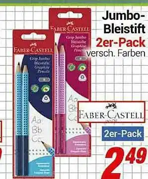 CENTERSHOP Faber Castell Jumbo Bleistift 2er Pack Angebot