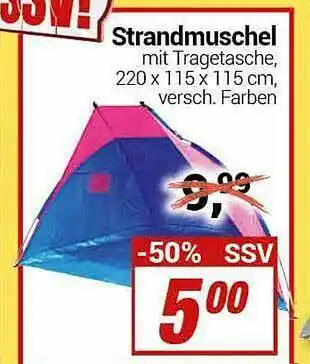 CENTERSHOP Strandmuschel Angebot