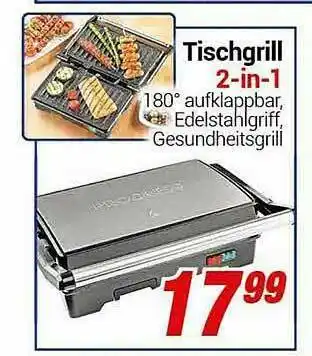 CENTERSHOP Tischgrill 2 In 1 Angebot