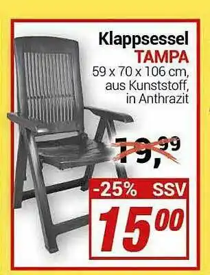 CENTERSHOP Klappsessel Tampa Angebot