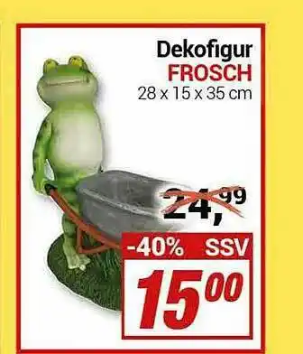 CENTERSHOP Dekofigur Frosch Angebot