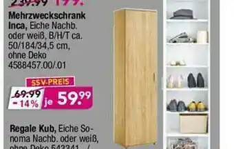 Möbel Boss Mehrzweckschrank, Regale Kub Angebot