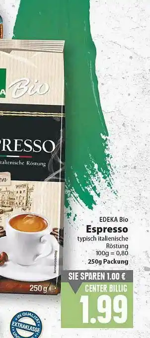 E-Center Edeka Bio Espresso Angebot