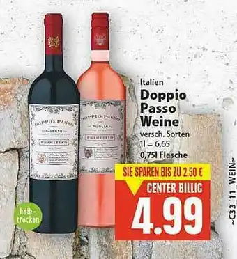 E-Center Italien Doppio Passo Weine Angebot