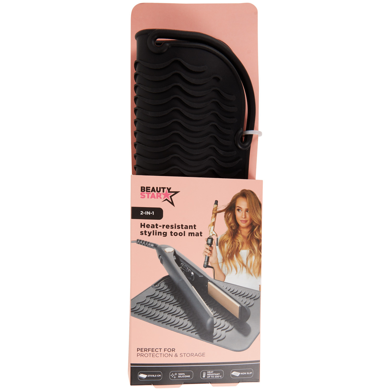 Action Beauty star hitzefeste matte für stylingprodukte 2 in 1 Angebot