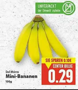 E-Center Del Monte Mini-bananen Angebot