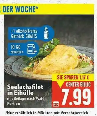 E-Center Seelachsfilet In Eihülle Angebot