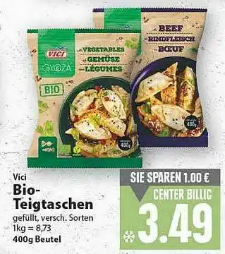 E-Center Vici Bio Teigtaschen Angebot